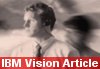 Businessman looking into distance